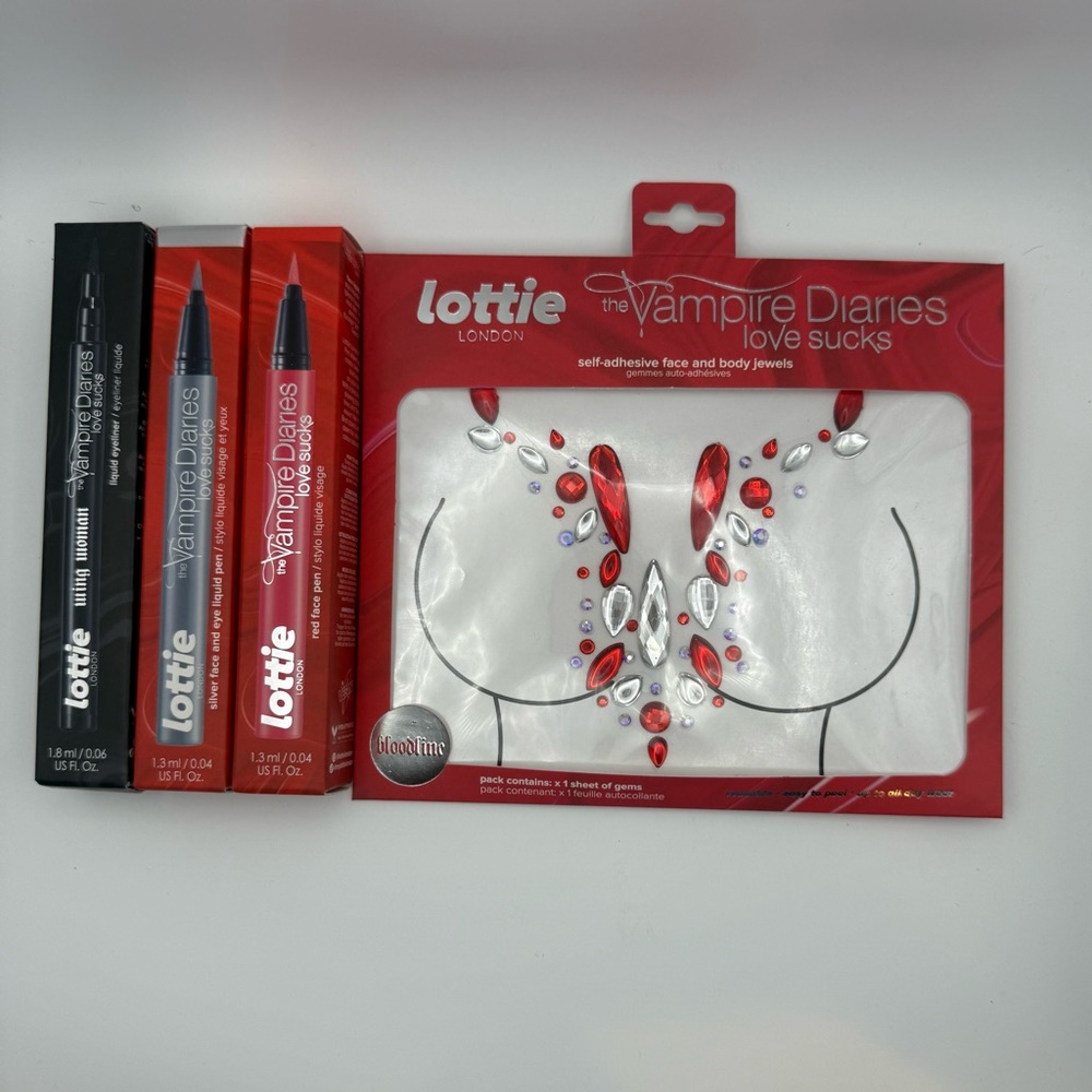Lottie x Vampire Diaries Limited Edition Game Day Face/Eye/Body Art Kit, 4 pc